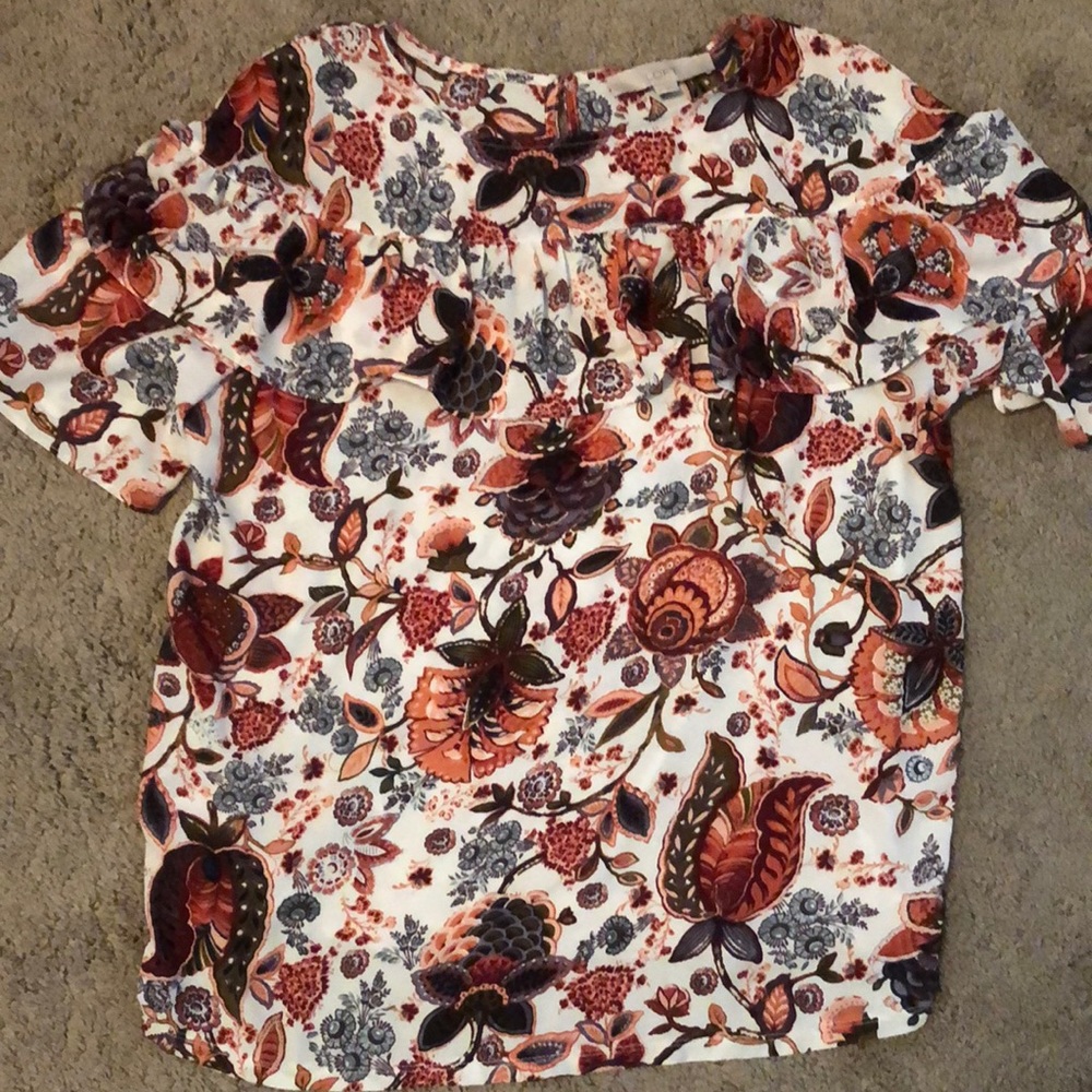 LOFT ruffle top